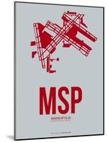 Msp Minneapolis Poster 3-NaxArt-Mounted Art Print