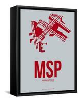 Msp Minneapolis Poster 3-NaxArt-Framed Stretched Canvas