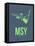 Msy New Orleans Poster 2-NaxArt-Framed Stretched Canvas