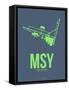 Msy New Orleans Poster 2-NaxArt-Framed Stretched Canvas