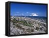 Mt Adams from Windy Ridge, Mt St Helens Volcanic National Monument, Washington, USA-Kent Foster-Framed Stretched Canvas