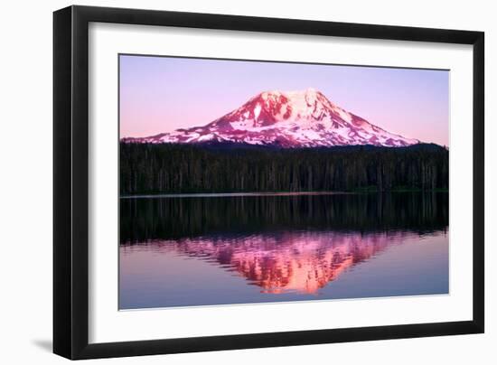 Mt. Adams Sunset-Douglas Taylor-Framed Photographic Print