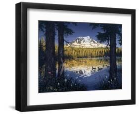 Mt Adams-Jeff Tift-Framed Premium Giclee Print