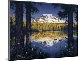 Mt Adams-Jeff Tift-Mounted Giclee Print