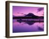 Mt. Akandake and Lake Akando, Dawn, Japan-Walter Bibikow-Framed Photographic Print