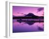 Mt. Akandake and Lake Akando, Dawn, Japan-Walter Bibikow-Framed Photographic Print