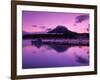 Mt. Akandake and Lake Akando, Dawn, Japan-Walter Bibikow-Framed Photographic Print