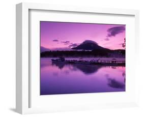 Mt. Akandake and Lake Akando, Dawn, Japan-Walter Bibikow-Framed Photographic Print