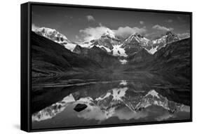 Mt Alpamayo in Ancash Region, Cordillera Blanca, Andes Mountains, Peru-Howie Garber-Framed Stretched Canvas