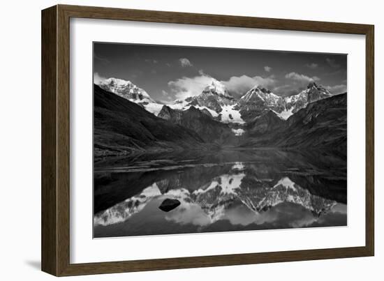 Mt Alpamayo in Ancash Region, Cordillera Blanca, Andes Mountains, Peru-Howie Garber-Framed Photographic Print