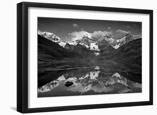 Mt Alpamayo in Ancash Region, Cordillera Blanca, Andes Mountains, Peru-Howie Garber-Framed Photographic Print