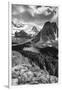 Mt. Assiniboine and Lake Magog from the Nublet-Howie Garber-Framed Premium Photographic Print