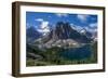 Mt. Assiniboine, Mount Magog and Sunburst Peak as Seen from the Nublet-Howie Garber-Framed Photographic Print