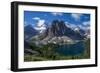 Mt. Assiniboine, Mount Magog and Sunburst Peak as Seen from the Nublet-Howie Garber-Framed Photographic Print