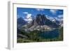 Mt. Assiniboine, Mount Magog and Sunburst Peak as Seen from the Nublet-Howie Garber-Framed Photographic Print