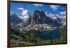 Mt. Assiniboine, Mount Magog and Sunburst Peak as Seen from the Nublet-Howie Garber-Framed Photographic Print