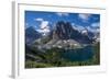 Mt. Assiniboine, Mount Magog and Sunburst Peak as Seen from the Nublet-Howie Garber-Framed Photographic Print