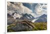 Mt. Athabasca, and Mt. Andromeda and Columbia Icefield, Jasper NP-Howie Garber-Framed Photographic Print