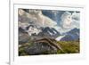 Mt. Athabasca, and Mt. Andromeda and Columbia Icefield, Jasper NP-Howie Garber-Framed Photographic Print