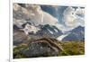 Mt. Athabasca, and Mt. Andromeda and Columbia Icefield, Jasper NP-Howie Garber-Framed Premium Photographic Print