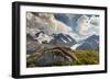 Mt. Athabasca, and Mt. Andromeda and Columbia Icefield, Jasper NP-Howie Garber-Framed Photographic Print