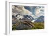 Mt. Athabasca, and Mt. Andromeda and Columbia Icefield, Jasper NP-Howie Garber-Framed Photographic Print