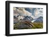 Mt. Athabasca, and Mt. Andromeda and Columbia Icefield, Jasper NP-Howie Garber-Framed Photographic Print