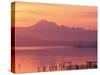 Mt. Baker and Puget Sound at Dawn, Anacortes, Washington, USA-William Sutton-Stretched Canvas