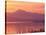 Mt. Baker and Puget Sound at Dawn, Anacortes, Washington, USA-William Sutton-Stretched Canvas