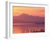 Mt. Baker and Puget Sound at Dawn, Anacortes, Washington, USA-William Sutton-Framed Premium Photographic Print