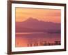 Mt. Baker and Puget Sound at Dawn, Anacortes, Washington, USA-William Sutton-Framed Photographic Print