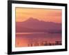 Mt. Baker and Puget Sound at Dawn, Anacortes, Washington, USA-William Sutton-Framed Photographic Print