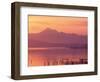 Mt. Baker and Puget Sound at Dawn, Anacortes, Washington, USA-William Sutton-Framed Photographic Print