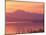 Mt. Baker and Puget Sound at Dawn, Anacortes, Washington, USA-William Sutton-Mounted Photographic Print
