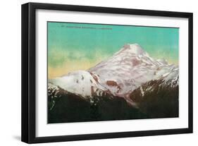 Mt. Baker from Bellingham, WA - Mt. Baker, WA-Lantern Press-Framed Art Print