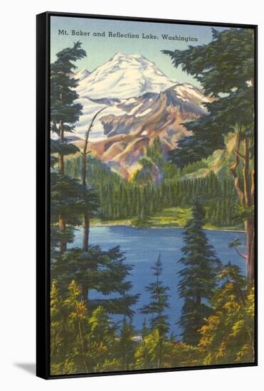 Mt. Baker, Washington-null-Framed Stretched Canvas