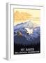 Mt. Baker, Washington-Lantern Press-Framed Art Print