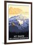 Mt. Baker, Washington-Lantern Press-Framed Art Print