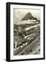 Mt. Clements, Glaciers-null-Framed Art Print