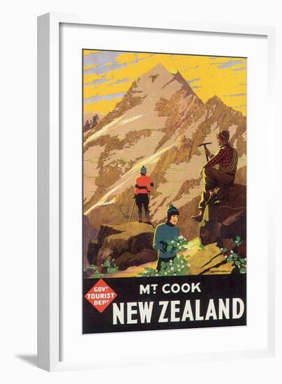 Mt. Cook, New Zealand-L^ C^ Mitchell-Framed Art Print