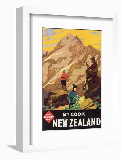 Mt. Cook, New Zealand-L^ C^ Mitchell-Framed Art Print