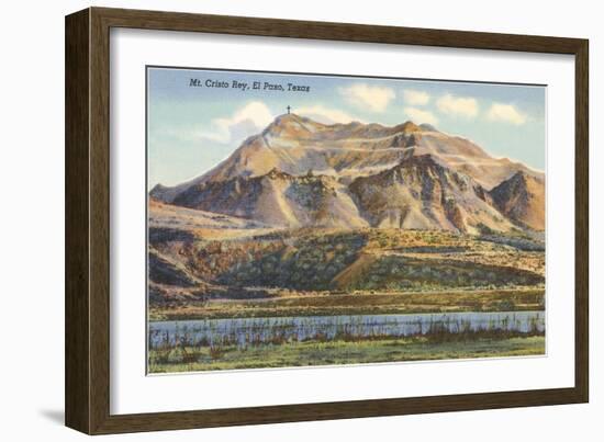 Mt. Cristo Rey, El Paso, Texas-null-Framed Art Print