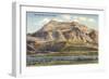 Mt. Cristo Rey, El Paso, Texas-null-Framed Art Print