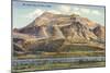 Mt. Cristo Rey, El Paso, Texas-null-Mounted Art Print