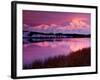 Mt. Denali at Sunset from Reflection Pond, Alaska, USA-Charles Sleicher-Framed Photographic Print