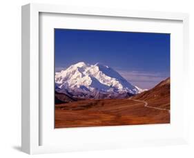 Mt. Denali from Stony Hill in Fall, Mt. McKinley, Alaska, USA-Charles Sleicher-Framed Photographic Print