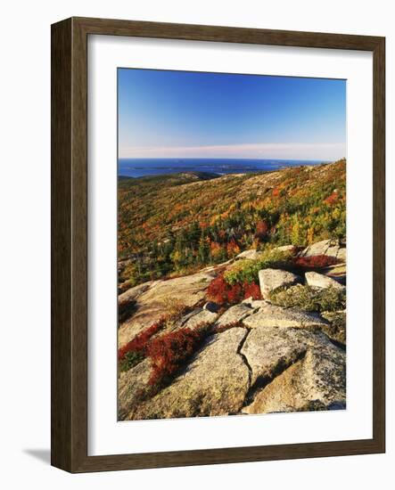 Mt Desert Island, Autumn View, Acadia National Park, Maine, USA-Adam Jones-Framed Photographic Print