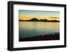 Mt. Edgecumbe at dusk, Kruzof Island, Sitka, Alaska-Mark A Johnson-Framed Photographic Print