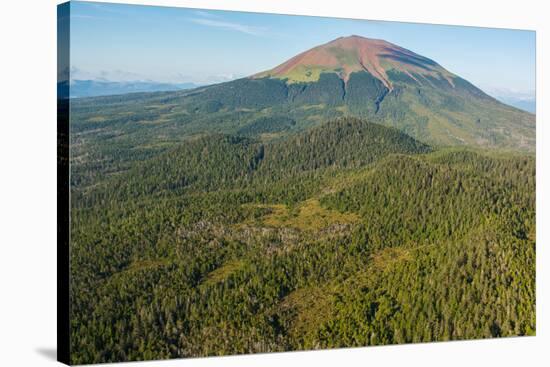 Mt. Edgecumbe, Kruzof Island, Alexander Archipelago, Southeast Alaska, USA-Mark A Johnson-Stretched Canvas