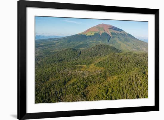 Mt. Edgecumbe, Kruzof Island, Alexander Archipelago, Southeast Alaska, USA-Mark A Johnson-Framed Photographic Print